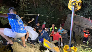 13 датских пассажиров пострадали в аварии микроавтобуса, водитель погиб