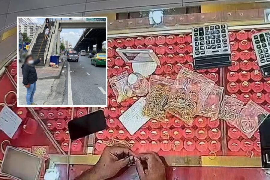 Тайский курьер утверждает, что потерял 2 миллиона батов золотом на Бангкокской дороге