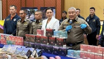 Вейп-побег: Киберполиция изъяла электронные сигареты на сумму 17 миллионов бат