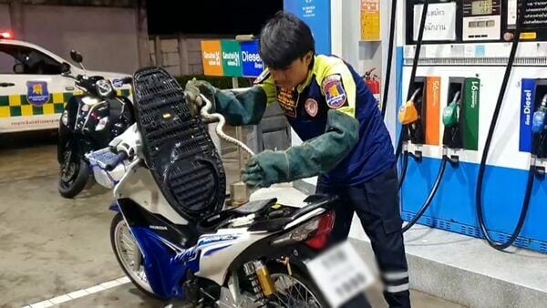 Змея в баке: скользкий сюрприз на автозаправочной станции Лом Сак