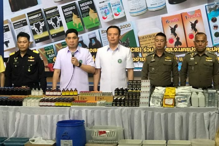 Искусственная лапа: полицейские изъяли поддельные лекарства для животных на сумму более 84 миллионов бат