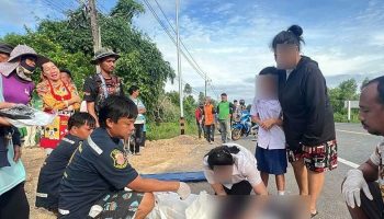 Подросток погиб в трагической аварии на мотоцикле в Чаченгсао