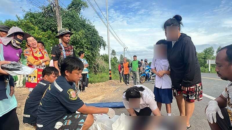 Подросток погиб в трагической аварии на мотоцикле в Чаченгсао