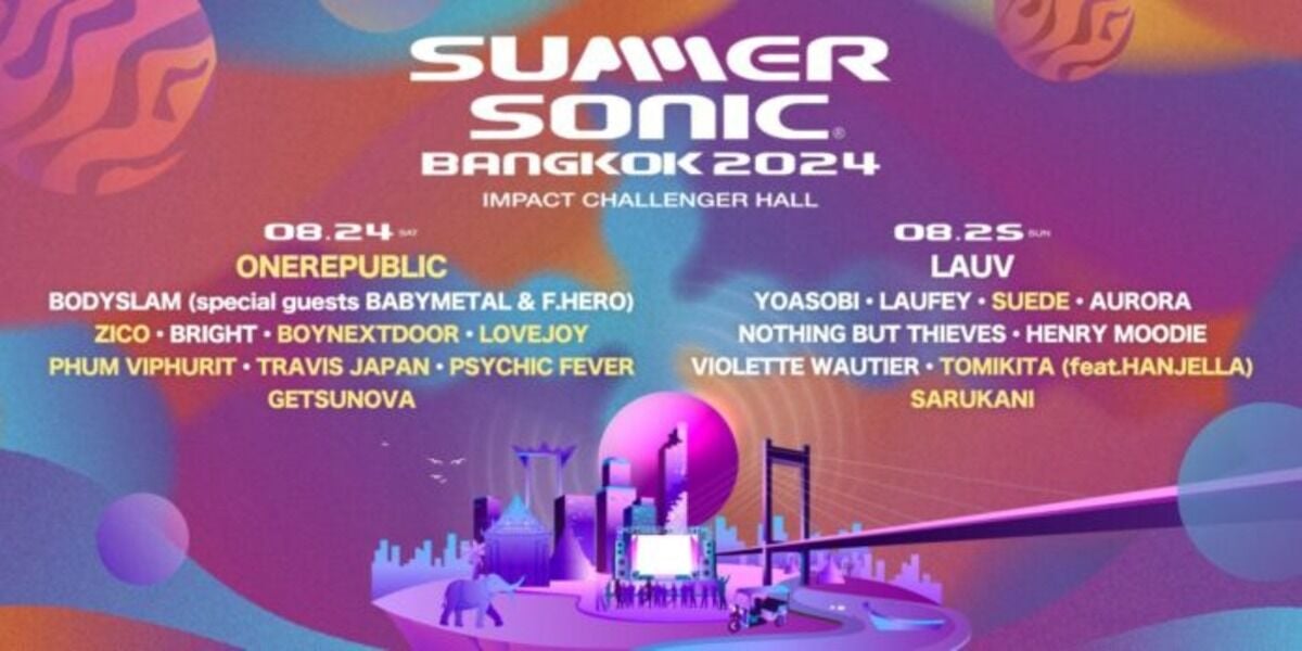 В августе в Таиланде проходит летний музыкальный фестиваль Sonic Bangkok Music festival
