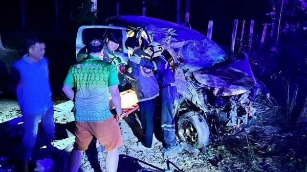 В результате автокатастрофы в Лампанге один человек погиб, еще один получил серьезные ранения