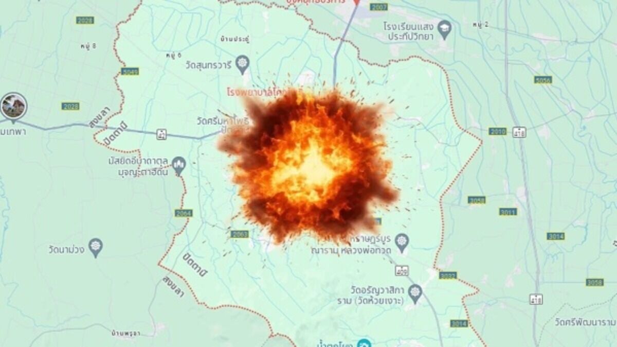 В результате взрыва бомбы и перестрелки в Паттани четверо полицейских получили ранения