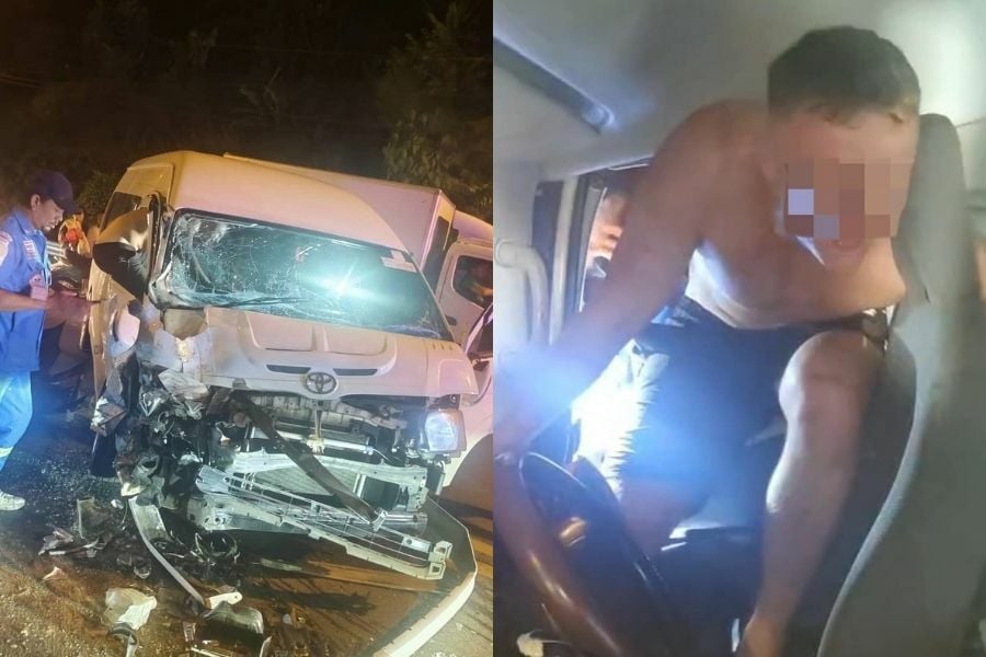 Иностранец сбежал из больницы, угнал фургон и разбился на Пхукете