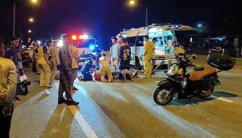 Китаец был смертельно сбит пикапом, когда переходил дорогу в Районге