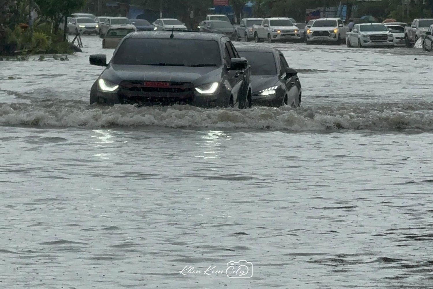 Наводнение в городе Кхонкан