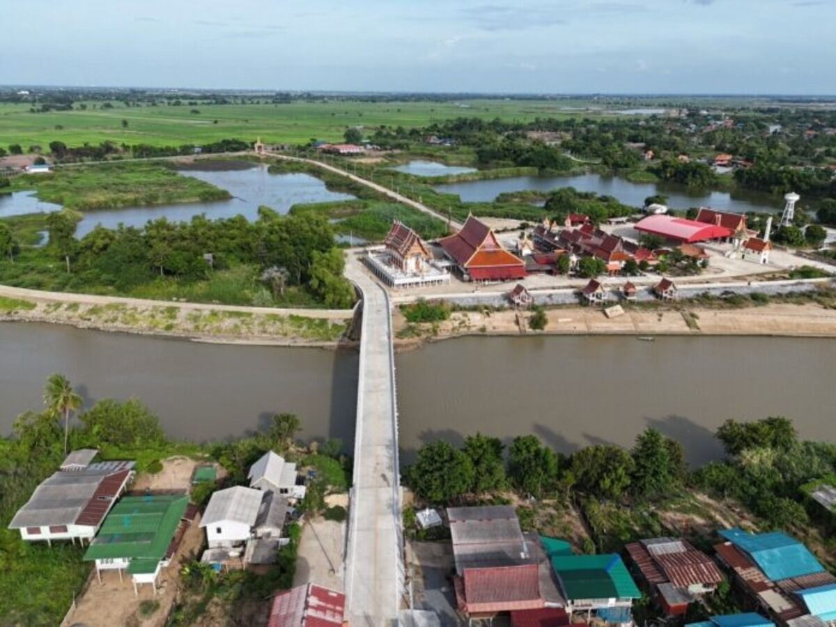 Новый мост через канал в Аюттхае открывается для расширения местных поездок