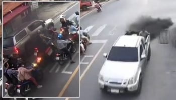 Полиция заработала 3,5 тыс. лайков на задержании водителя чадящего пикапа