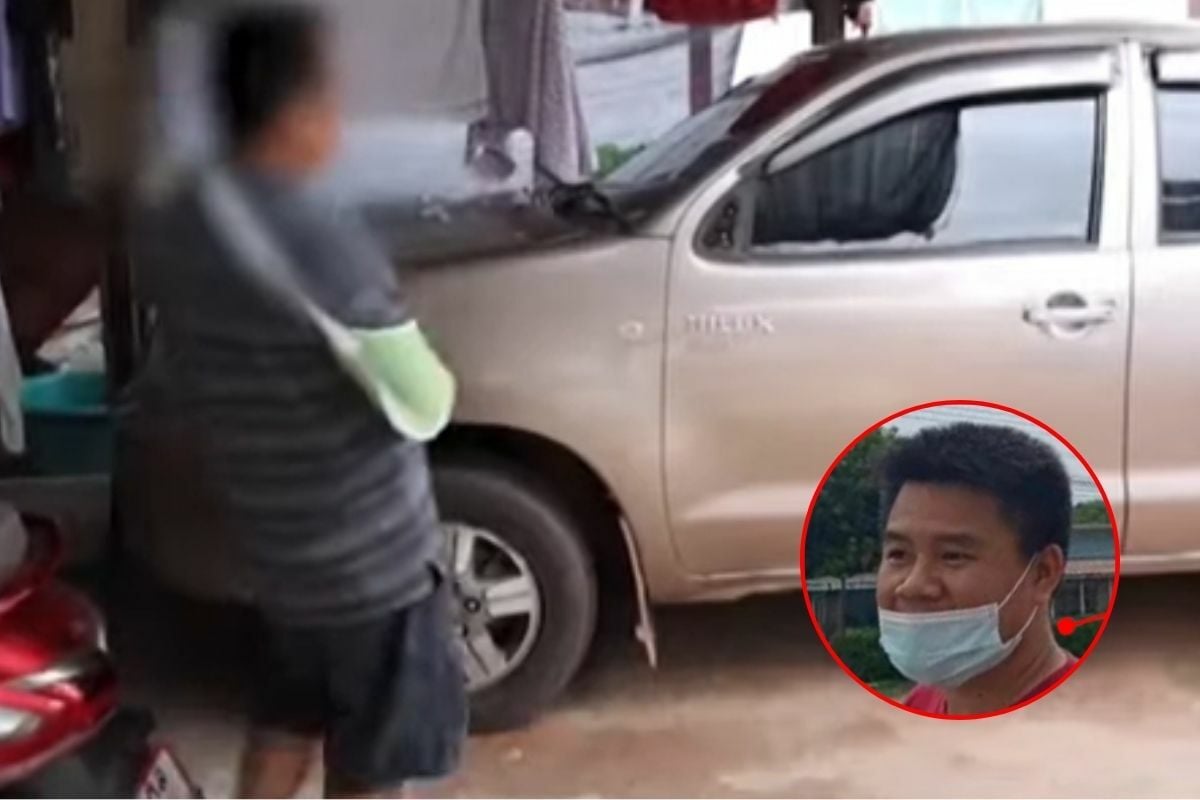 Пострадавший мужчина из Таиланда предупреждает автомобилистов о подстроенном ДТП с вымогательством