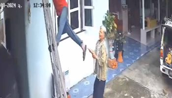 Сообразительная бабушка спасает жизнь электрику