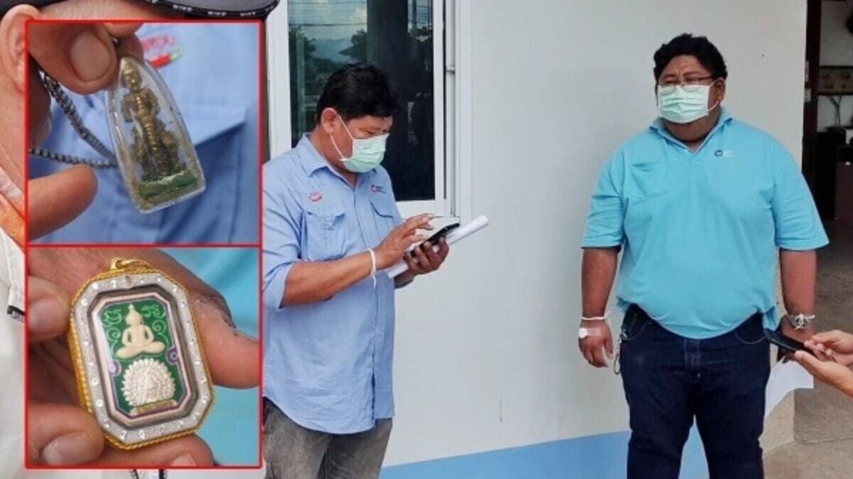 Тайские мужчины верят, что буддийские амулеты помогают пережить удар молнии