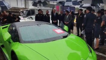 Украденные роскошные автомобили возвращены британскому посольству Таиланда