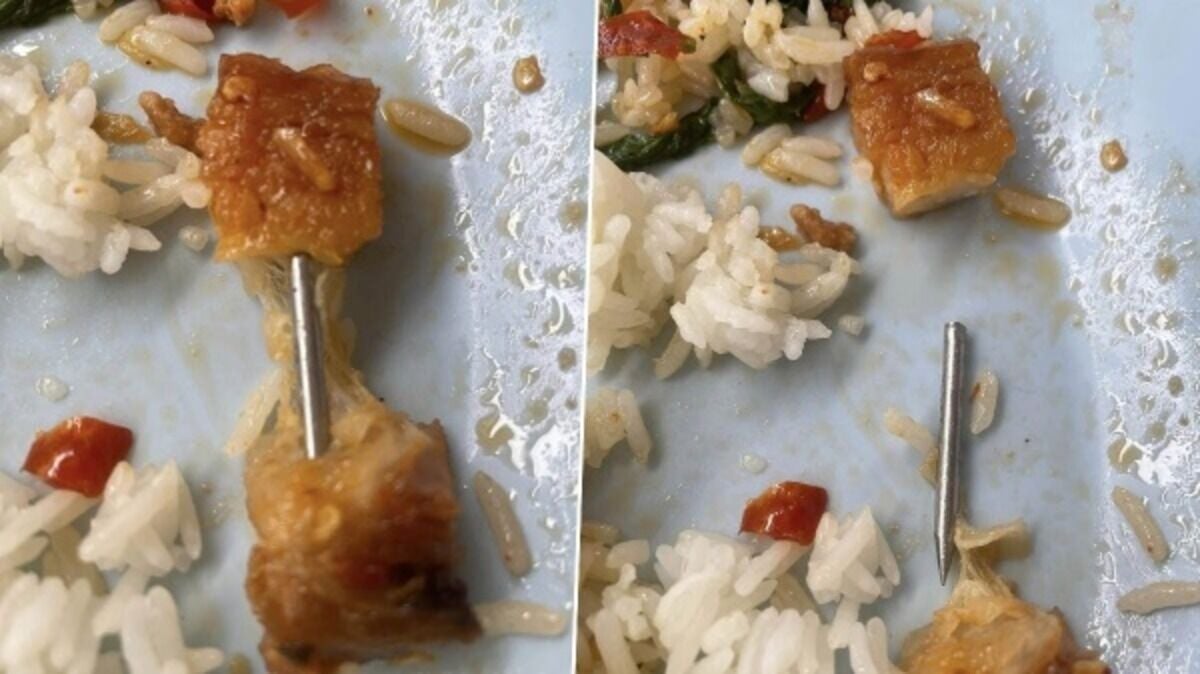 Хрустящий свиной сюрприз повергает посетителей бангкокской закусочной в шок