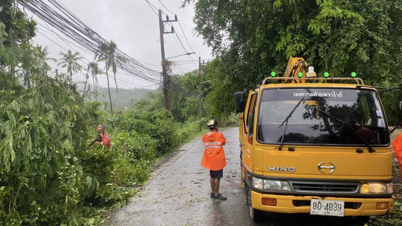 Шторм оставил часть Раваи без электричества