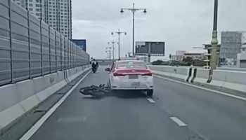 Ярость на дороге: таксист в Бангкоке протащил мотоциклиста целый километр