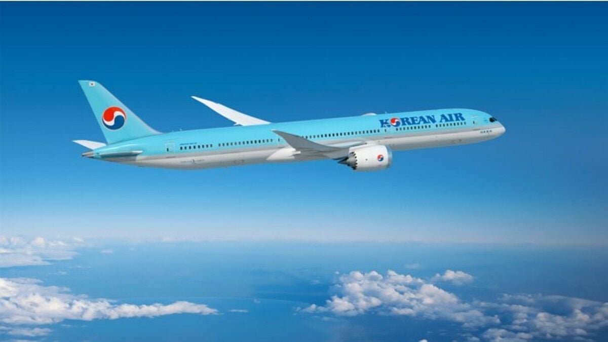 Новый Boeing 787-10 авиакомпании Korean Air отправляется в Таиланд