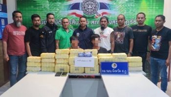 Полиция Сурат-Тани изъяла 404 000 таблеток метамфетамина после автомобильной погони