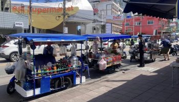 Продавцов в Паттайе оштрафовали за создание "пробки" на дороге Паттайя-Наклуа