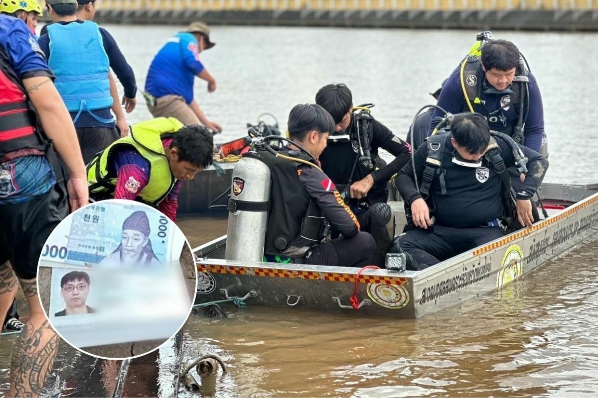 Тайский рыбак увидел, как южнокорейец выбросил наличные и прыгнул в реку