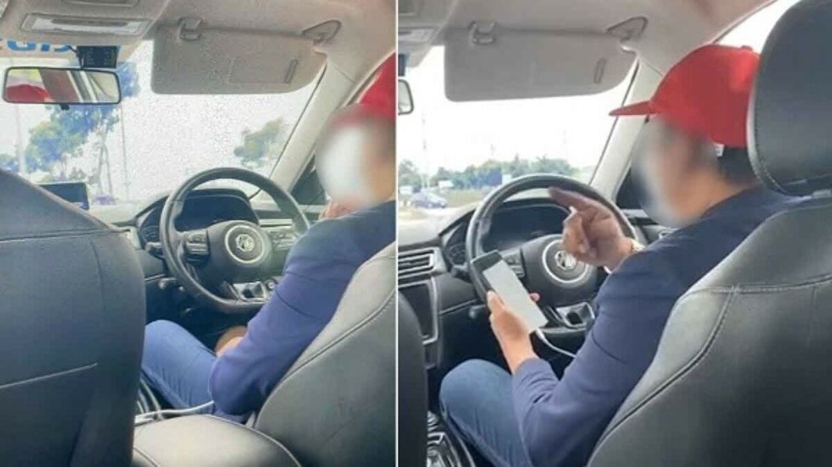 Водитель такси в Бангкоке ругает пассажира за дальность поездки