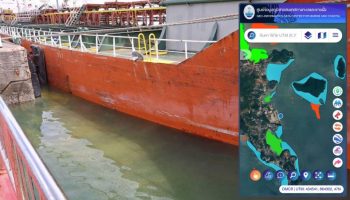 Разлив масла произошел в порту Пхукета