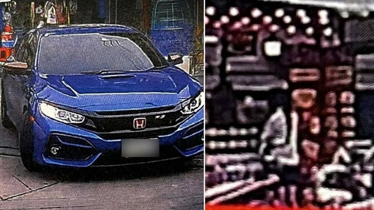 Синяя Honda сбежала с неоплаченной пиццей в Таиланде