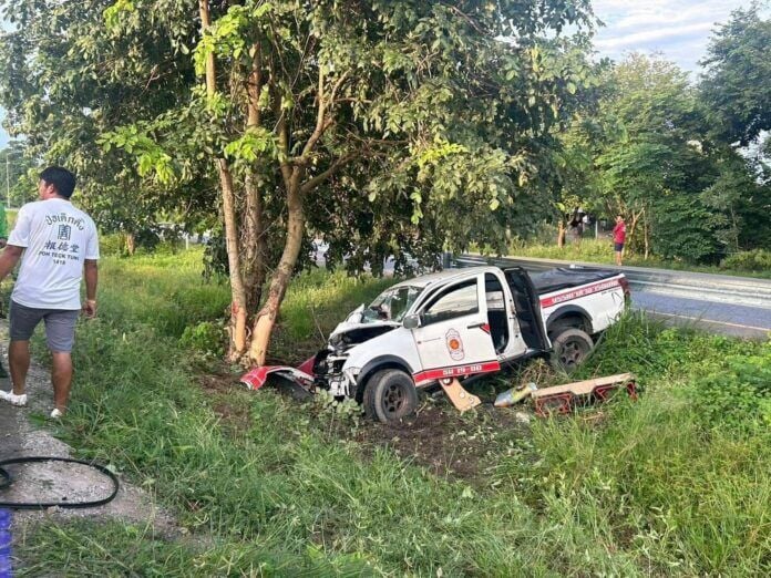 Спасательный автомобиль разбился в Пхичите, пятеро пострадали при ликвидации последствий наводнения