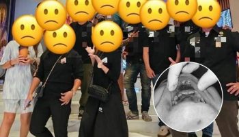 Тайский мужчина подвергся жестокому нападению в торговом центре theatre из-за телефонного спора