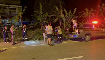 Героический водитель сбил стрелка на мотоцикле в Пхатталунге