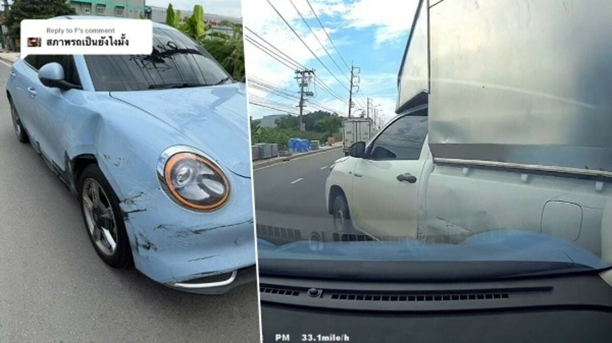 Ярость на дорогах: столкновение электромобиля и грузовика в Таиланде стало массовым (видео)