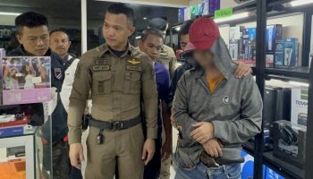 Полиция Пхукета арестовала шеф-повара "грабителя в красной шляпе" за ограбление телефонного магазина