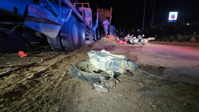 Смертельная авария в Патхум-Тани: грузовик врезался в мотоцикл