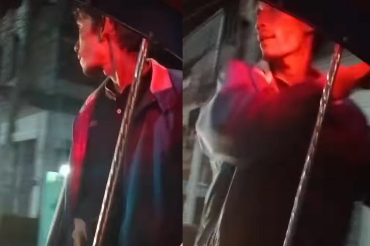 Тайский извращенец пристает к школьнице, притворяясь, что хочет поцеловать жертву (видео)