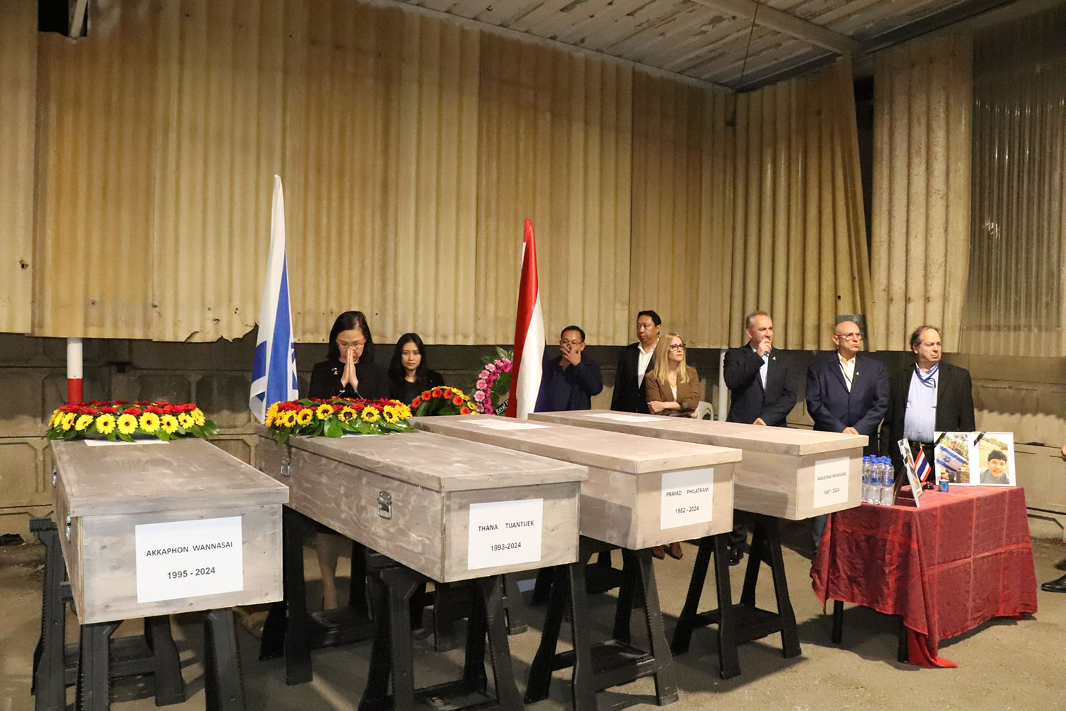 Тела четырех тайских рабочих, погибших в Израиле, прибудут в пятницу