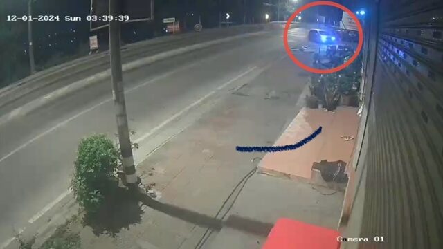 Владельцы магазинов в Нонтхабури ищут водителя после аварии на сумму 50 000 бат