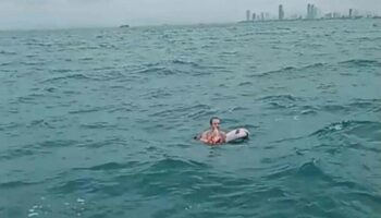 Голый русский мужчина был спасен на скоростном катере Hero недалеко от Паттайи