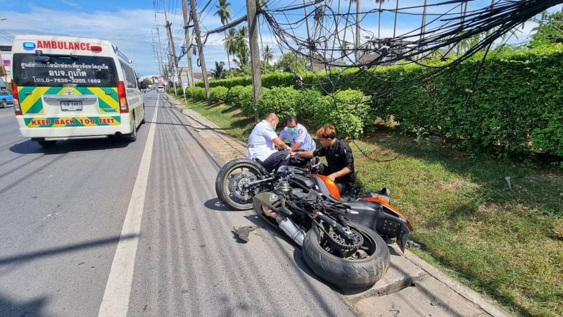 Два человека пострадали в мотоциклетной аварии в Чалонге