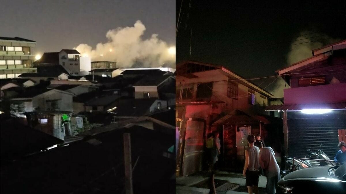 Жители Клонг Тоэй объединяются, чтобы справиться с пожаром в бангкокской деревне