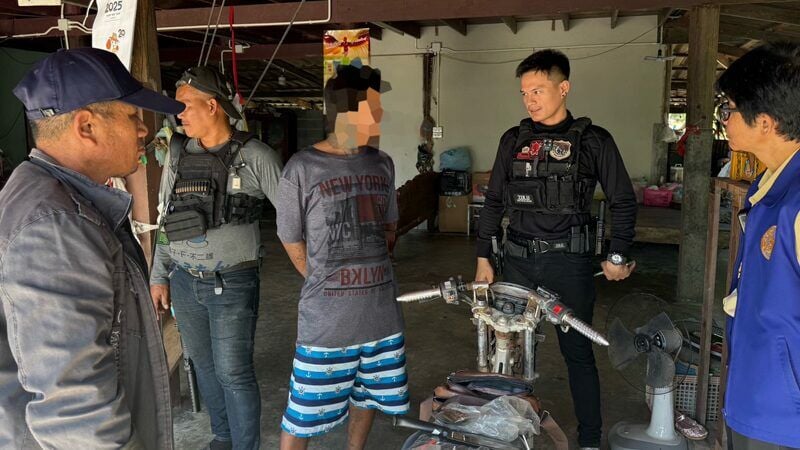 Мужчина из Супхана Бури арестован за беспорядки, вызванные наркотиками, у себя дома