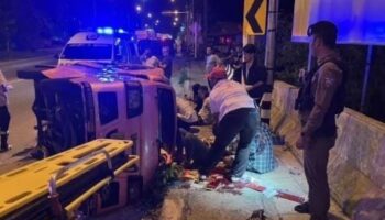 Пятеро получили ранения в результате столкновения пикапа Камалы и тук-тука