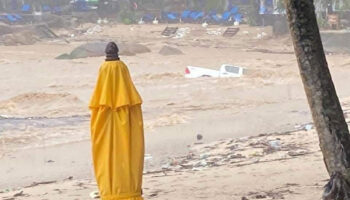 Сильный дождь и сточные воды обрушились на остров Панган