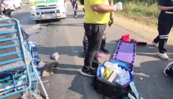Трагическая авария пожилой пары на мотоцикле в Удонтхани