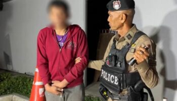 Безработный тайец утверждает, что спит на рекламном щите в целях безопасности, а не ради кражи