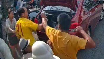 Дорожная ярость: в Сонгкхле произошла стычка между дальнобойщиками из-за среднего пальца