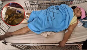 В результате наезда трехколесного велосипеда в Пхетчабуне водитель получил серьезные травмы