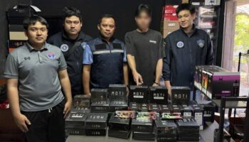 В Чиангмае арестован продавец электронных сигарет, изъято 1269 наименований