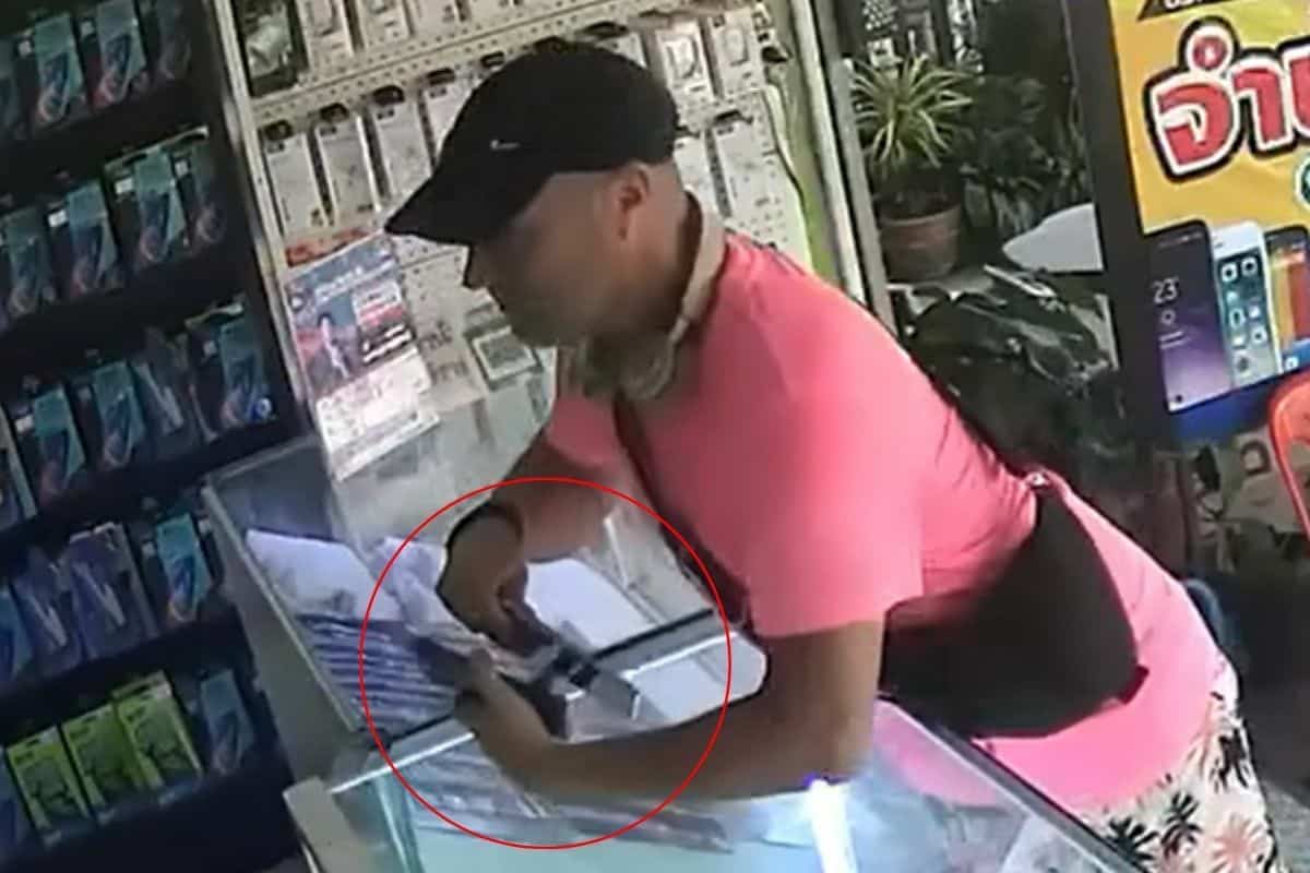 Иностранец украл iPhone стоимостью почти 60 000 бат из магазина на Пхукете